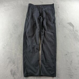 Oakley Pants Mens 33x32 Black Slim Tapered Fit Chino Golf Casual Leg Zipper